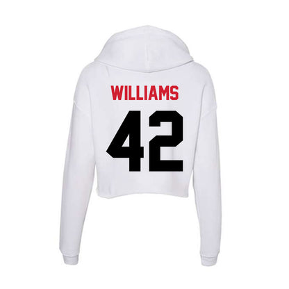 Arkansas State - NCAA Football : Shaun Williams - Women's Crop Fleece Hoodie-1
