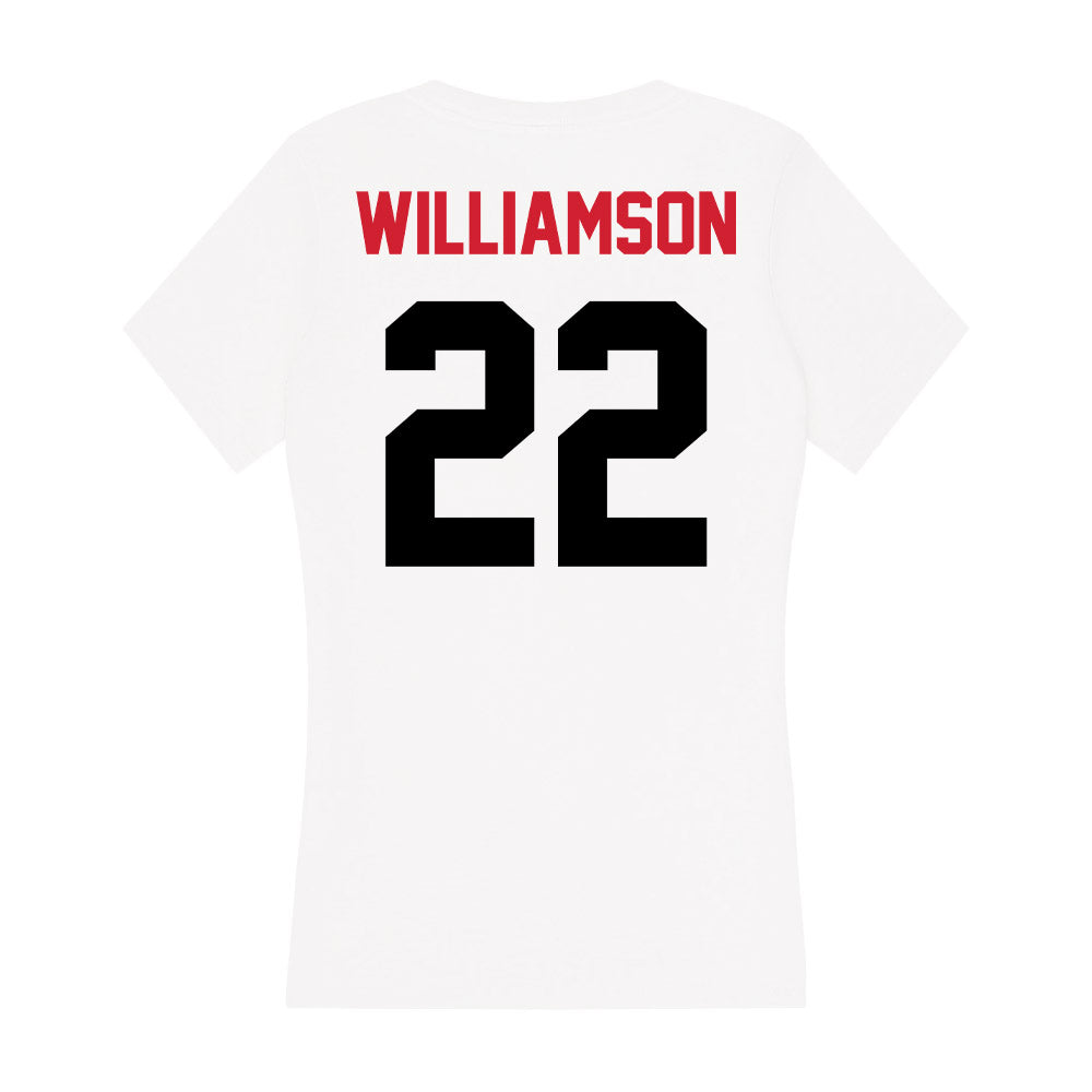 Arkansas State - NCAA Women's Soccer : Aliyah Williamson - Women's V-Neck T-Shirt-1