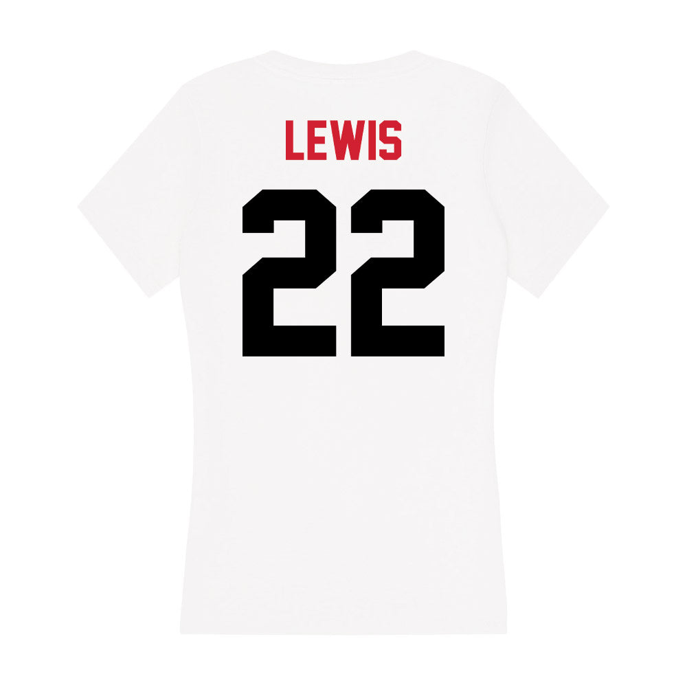 Arkansas State - NCAA Women's Volleyball : Devyn Lewis - Women's V-Neck T-Shirt-1
