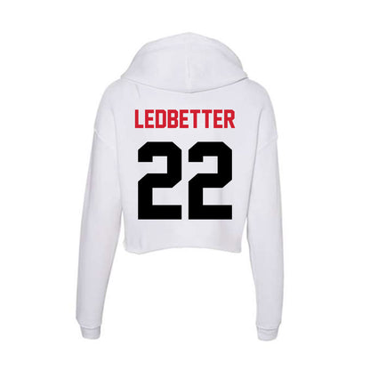 Arkansas State - NCAA Women's Soccer : Lucy Ledbetter - Women's Crop Fleece Hoodie-1