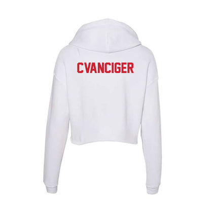 Arkansas State - NCAA Women's Tennis : Lilly Cvanciger - Women's Crop Fleece Hoodie-1