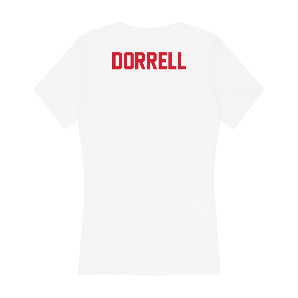 Arkansas State - NCAA Men's Track & Field : Jacob Dorrell - Women's V-Neck T-Shirt-1