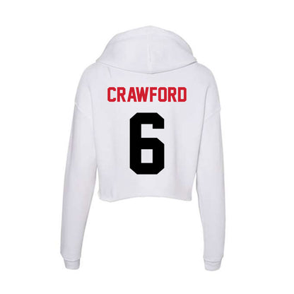 Arkansas State - NCAA Football : Ethan Crawford - Women's Crop Fleece Hoodie-1