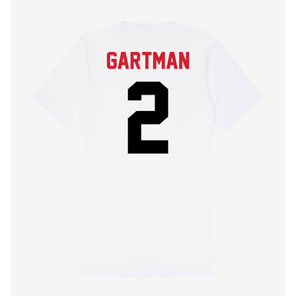 Arkansas State - NCAA Baseball : Andrew Gartman - Women's V-Neck T-Shirt-1