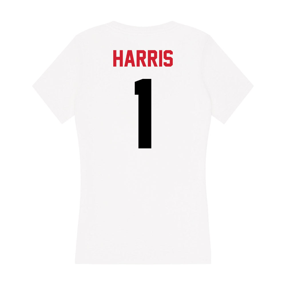 Arkansas State - NCAA Women's Volleyball : Abby Harris - Women's V-Neck T-Shirt-1