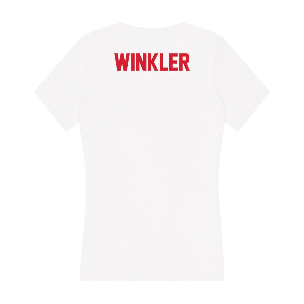 Arkansas State - NCAA Women's Track & Field : Lizzee Winkler - Women's V-Neck T-Shirt-1
