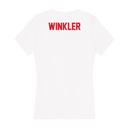 Arkansas State - NCAA Women's Track & Field : Lizzee Winkler - Women's V-Neck T-Shirt-1