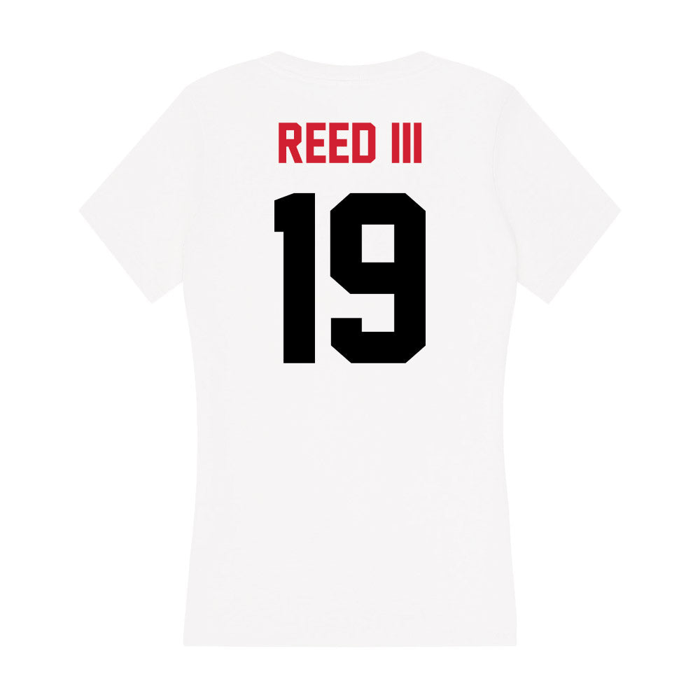 Arkansas State - NCAA Football : James Reed III - Women's V-Neck T-Shirt-1