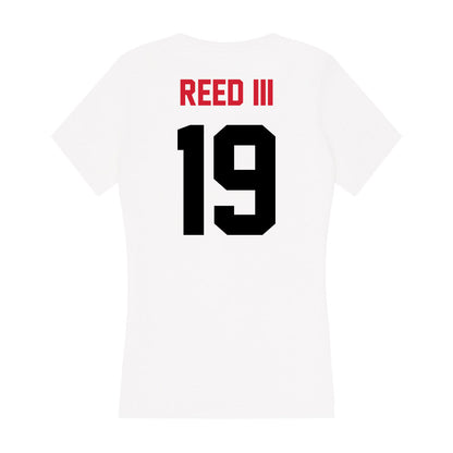 Arkansas State - NCAA Football : James Reed III - Women's V-Neck T-Shirt-1