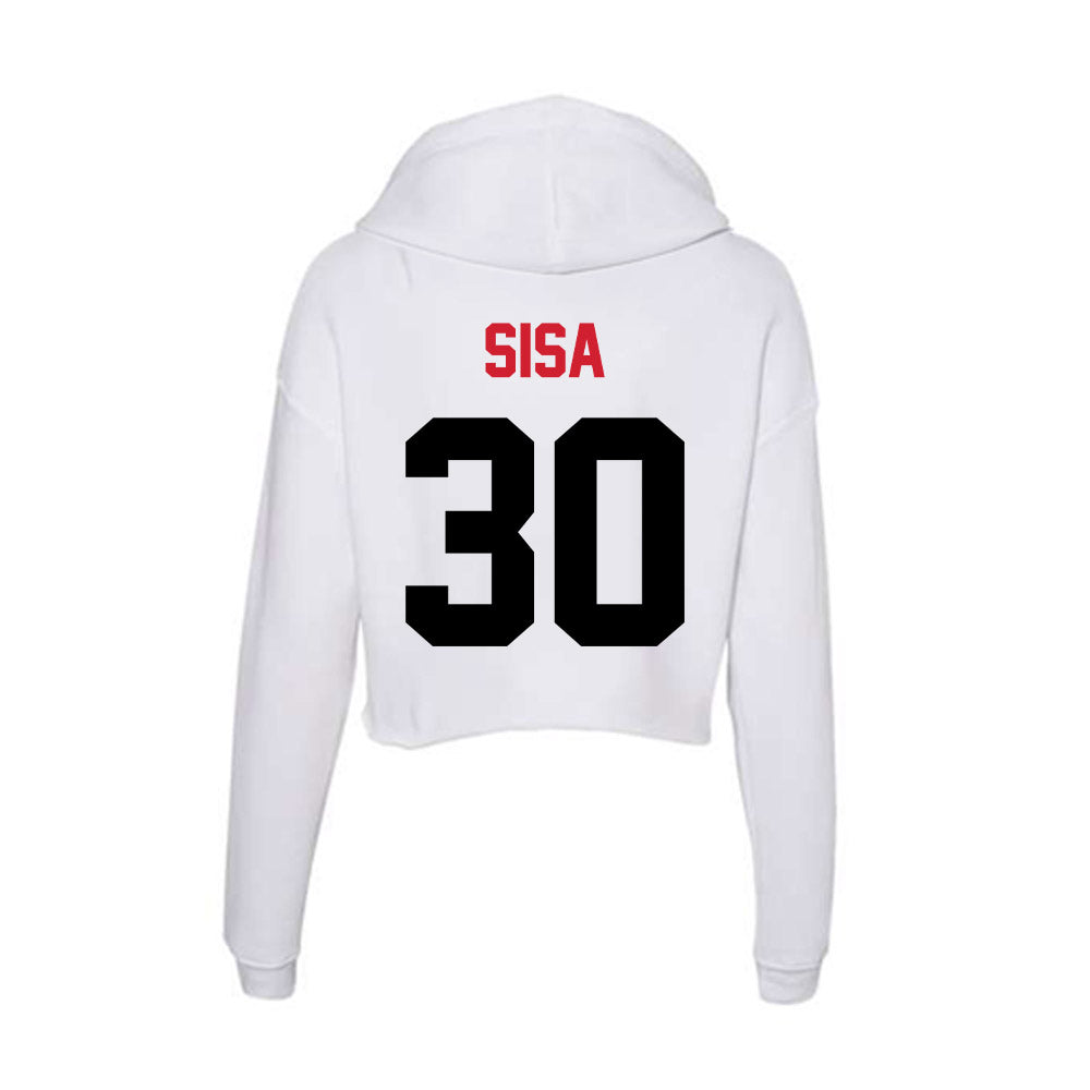 Arkansas State - NCAA Football : Damon Sisa - Women's Crop Fleece Hoodie-1