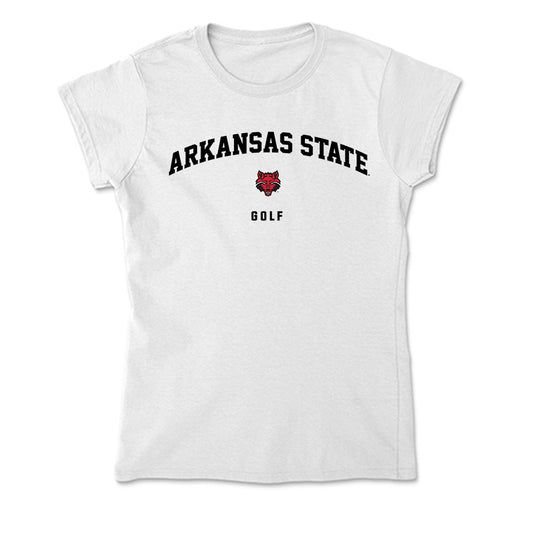 Arkansas State - NCAA Men's Golf : Thomas Schmidt - Soft Style Women’s T-Shirt-0