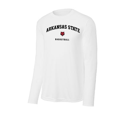 Arkansas State - NCAA Men's Basketball : Jacob St Clair - Performance Long Sleeve T-Shirt-0