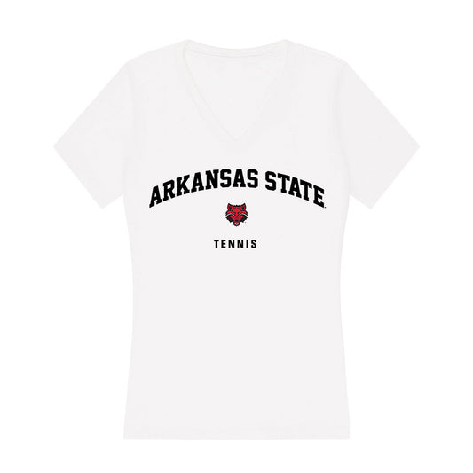 Arkansas State - NCAA Women's Tennis : Anna Grigoreva - Women's V-Neck T-Shirt-0