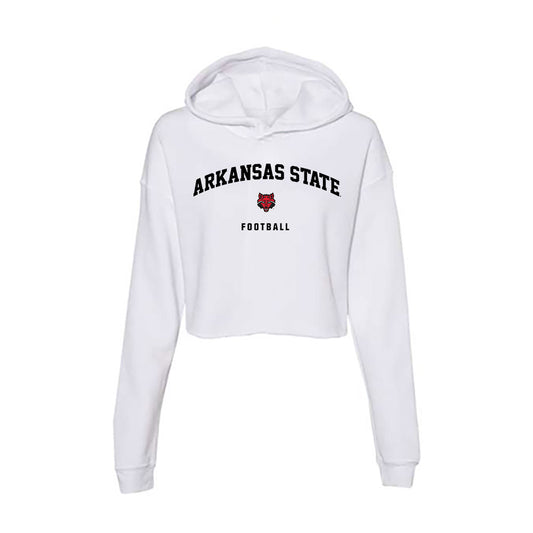 Arkansas State - NCAA Football : Samuel Boozer - Women's Crop Fleece Hooded Sweatshirt-0