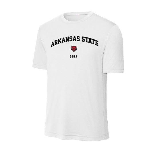 Arkansas State - NCAA Men's Golf : Thomas Schmidt - Performance T-Shirt-0