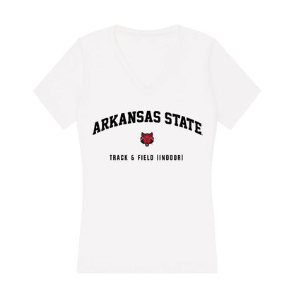 Arkansas State - NCAA Women's Track & Field : AJ Allen - Women's V-Neck T-Shirt-0
