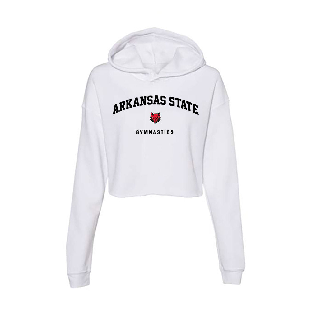 Arkansas State - NCAA Women's Gymnastics : Alex Theodorou - Women's Crop Fleece Hoodie-0