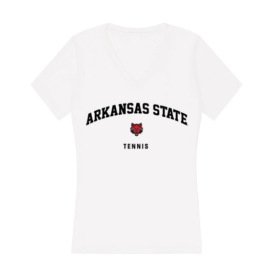 Arkansas State - NCAA Women's Tennis : Nejla Zukic - Women's V-Neck T-Shirt-0