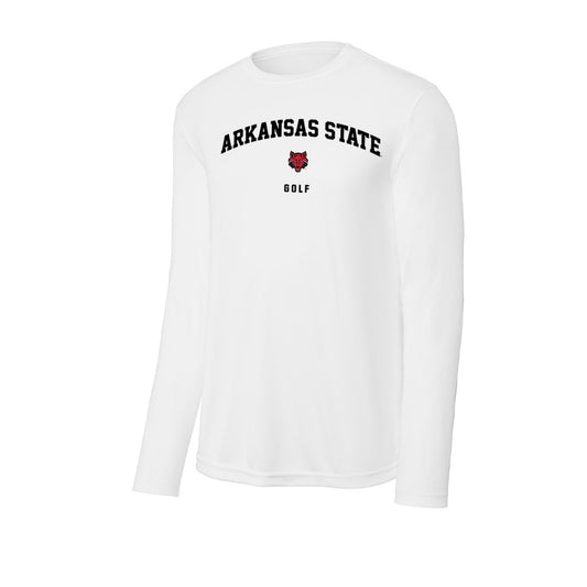 Arkansas State - NCAA Men's Golf : Devyn Pappas - Performance Long Sleeve T-Shirt-0