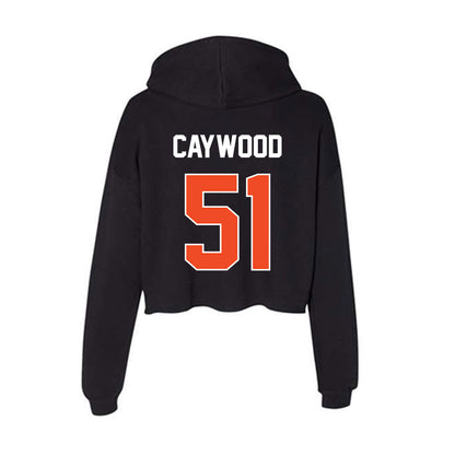 Boise State - NCAA Football : Roman Caywood - Women's Crop Fleece Hooded Sweatshirt-1