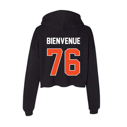 Boise State - NCAA Football : Gregory Bienvenue - Women's Crop Fleece Hooded Sweatshirt-1