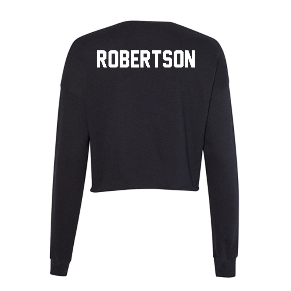 Boise State - NCAA Women's Track & Field : Kaiya Robertson - Women's Cropped Crew Fleece-1