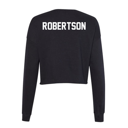 Boise State - NCAA Women's Track & Field : Kaiya Robertson - Women's Cropped Crew Fleece-1