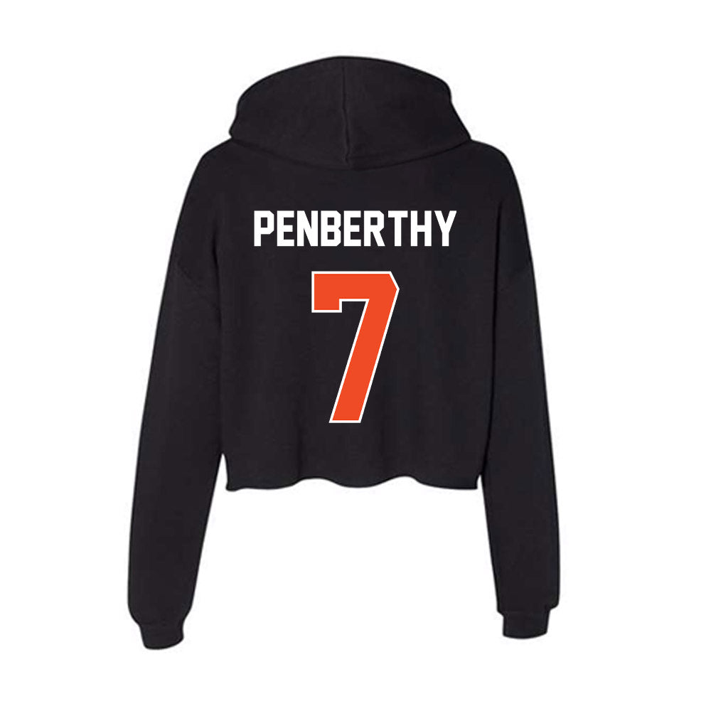 Boise State - NCAA Softball : Kate Penberthy - Women's Crop Fleece Hoodie-1
