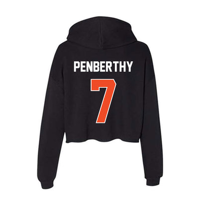 Boise State - NCAA Softball : Kate Penberthy - Women's Crop Fleece Hoodie-1