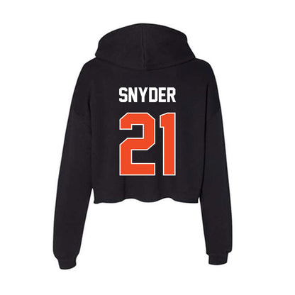 Boise State - NCAA Women's Volleyball : Sadie Snyder - Women's Crop Fleece Hooded Sweatshirt-1
