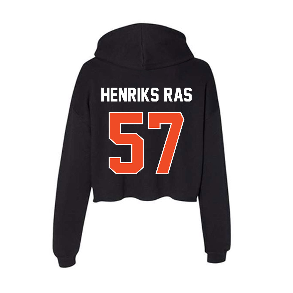 Boise State - NCAA Football : Gustaf Henriks Ras - Women's Crop Fleece Hoodie-1