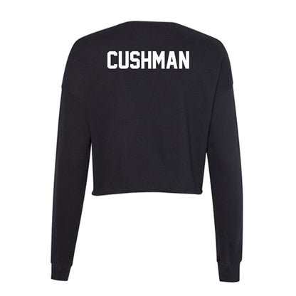 Boise State - NCAA Men's Golf : Luke Cushman - Women's Cropped Crew Fleece-1