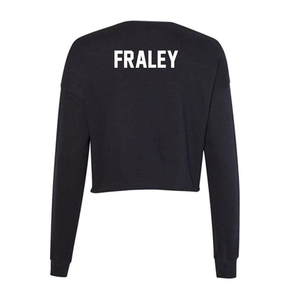 Boise State - NCAA Men's Track & Field : Xavier Fraley - Women's Cropped Crew Fleece-1
