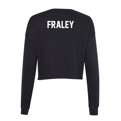 Boise State - NCAA Men's Track & Field : Xavier Fraley - Women's Cropped Crew Fleece-1