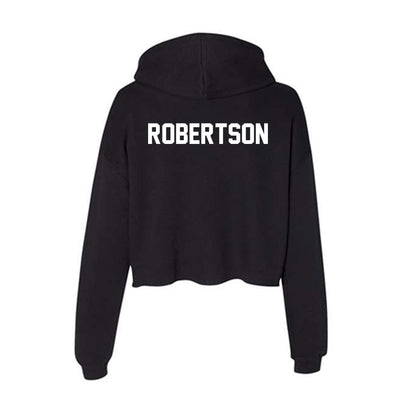 Boise State - NCAA Women's Track & Field : Kaiya Robertson - Women's Crop Fleece Hoodie-1