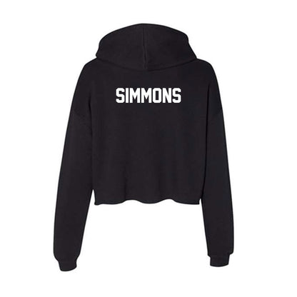 Boise State - NCAA Women's Track & Field : Aayden Simmons - Women's Crop Fleece Hoodie-1