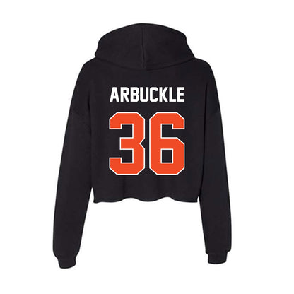 Boise State - NCAA Football : Jacob Arbuckle - Women's Crop Fleece Hoodie-1