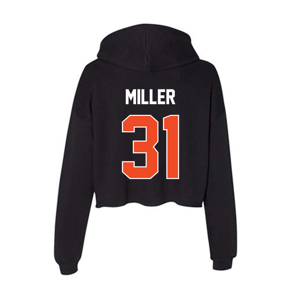 Boise State - NCAA Football : Cole Miller - Women's Crop Fleece Hooded Sweatshirt-1