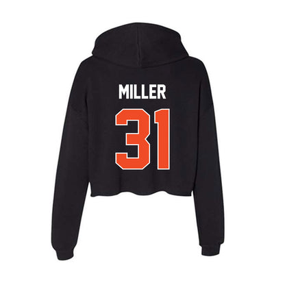 Boise State - NCAA Football : Cole Miller - Women's Crop Fleece Hooded Sweatshirt-1