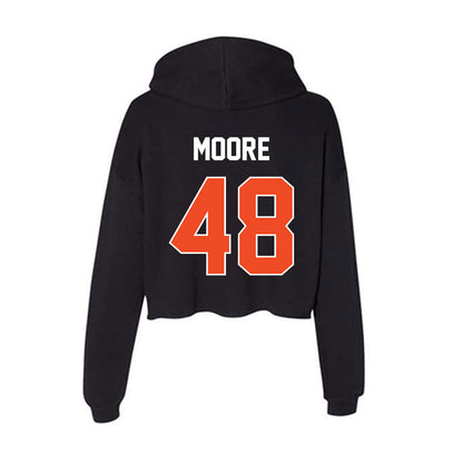 Boise State - NCAA Football : Canaan Moore - Women's Crop Fleece Hoodie-1