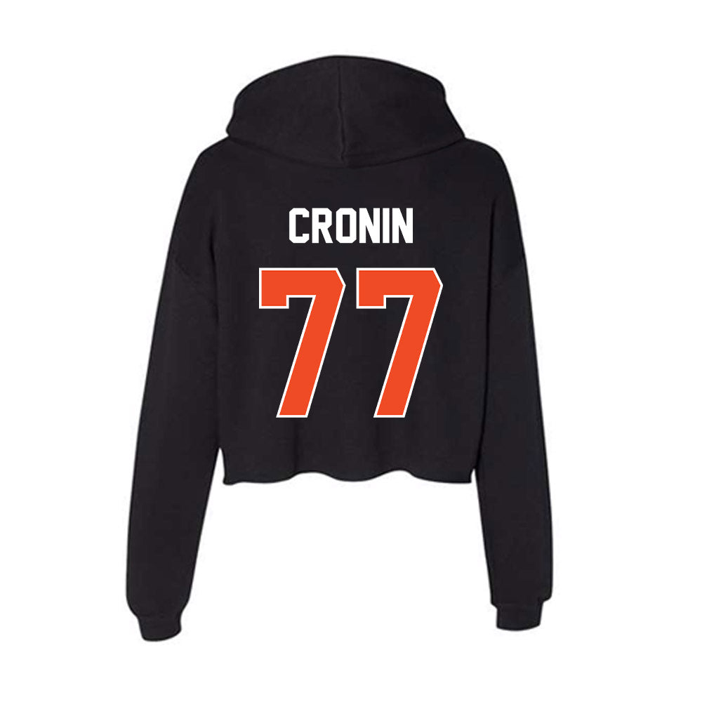 Boise State - NCAA Football : Kole Cronin - Women's Crop Fleece Hoodie-1