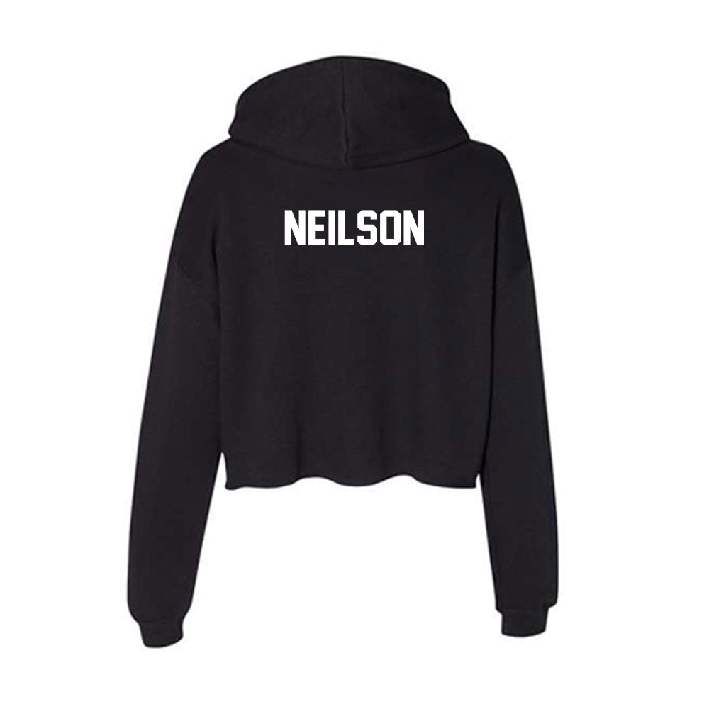 Boise State - NCAA Beach Volleyball : Berkeley Neilson - Women's Crop Fleece Hooded Sweatshirt-1