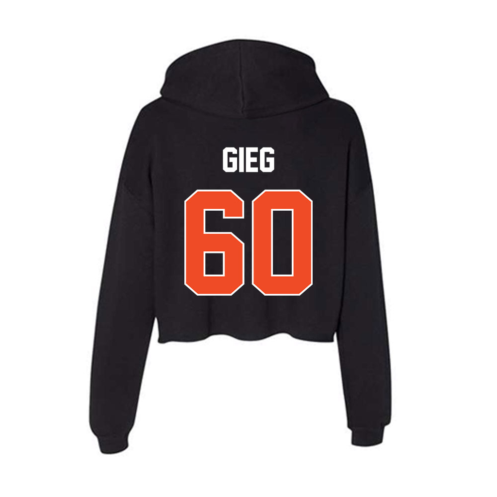 Boise State - NCAA Football : Spencer Gieg - Women's Crop Fleece Hoodie-1