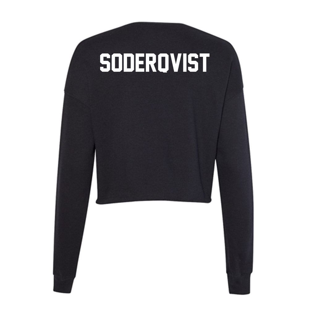 Boise State - NCAA Men's Tennis : Filip Soderqvist - Women's Cropped Crew Fleece-1