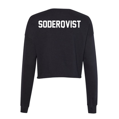 Boise State - NCAA Men's Tennis : Filip Soderqvist - Women's Cropped Crew Fleece-1
