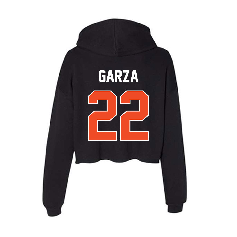 Boise State - NCAA Women's Basketball : Kennasyn Garza - Women's Crop Fleece Hooded Sweatshirt-1