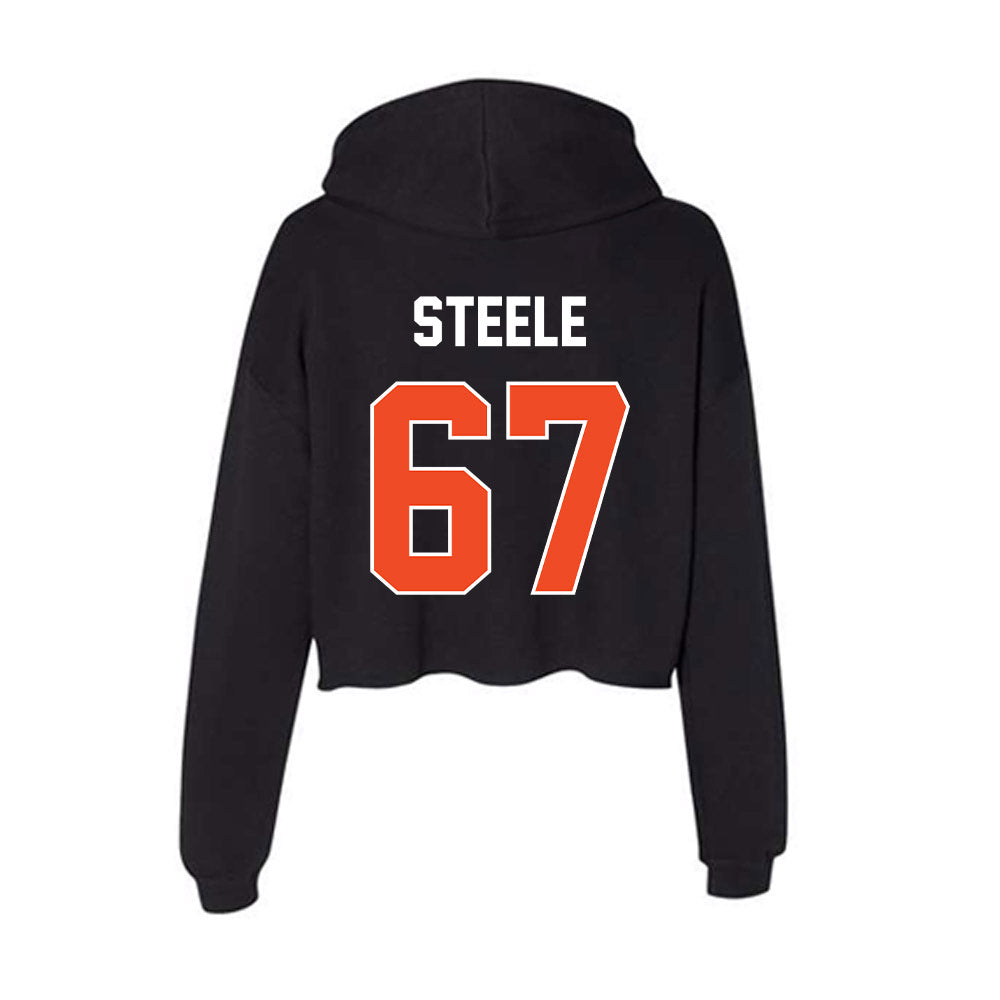 Boise State - NCAA Football : Jason Steele - Women's Crop Fleece Hoodie-1