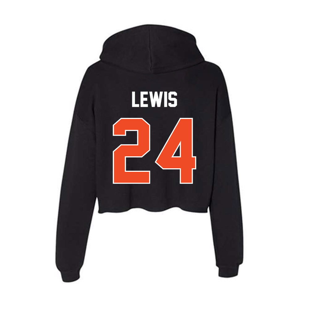 Boise State - NCAA Women's Basketball : Jayda Lewis - Women's Crop Fleece Hooded Sweatshirt-1