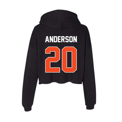 Boise State - NCAA Women's Soccer : Jillian Anderson - Women's Crop Fleece Hoodie-1