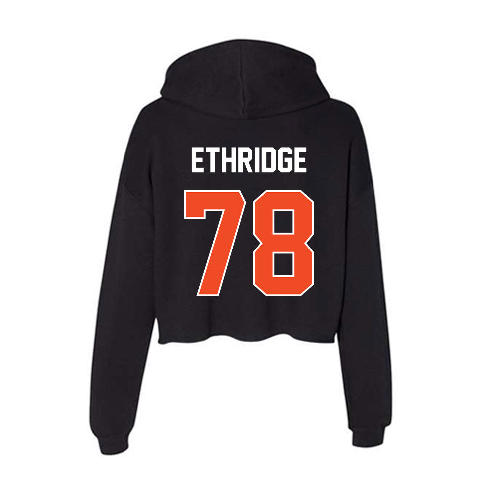Boise State - NCAA Football : Tyler Ethridge - Women's Crop Fleece Hoodie-1